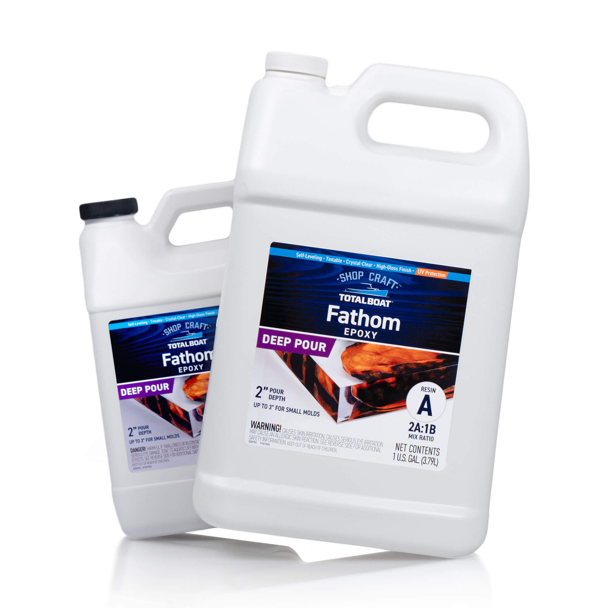 TotalBoat Fathom Deep Pour Clear Casting Epoxy 1.5 Gallon Kit