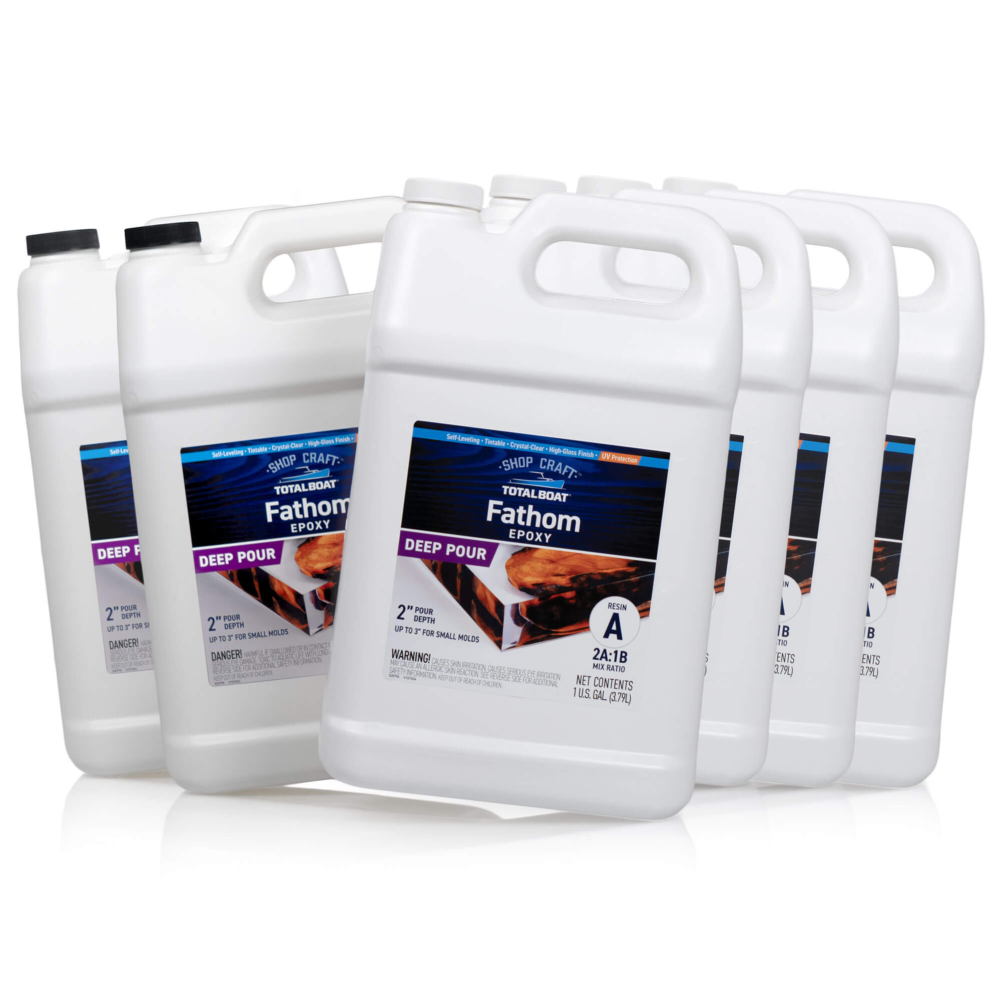 TotalBoat Fathom Deep Pour Clear Casting Epoxy 6 Gallon Kit