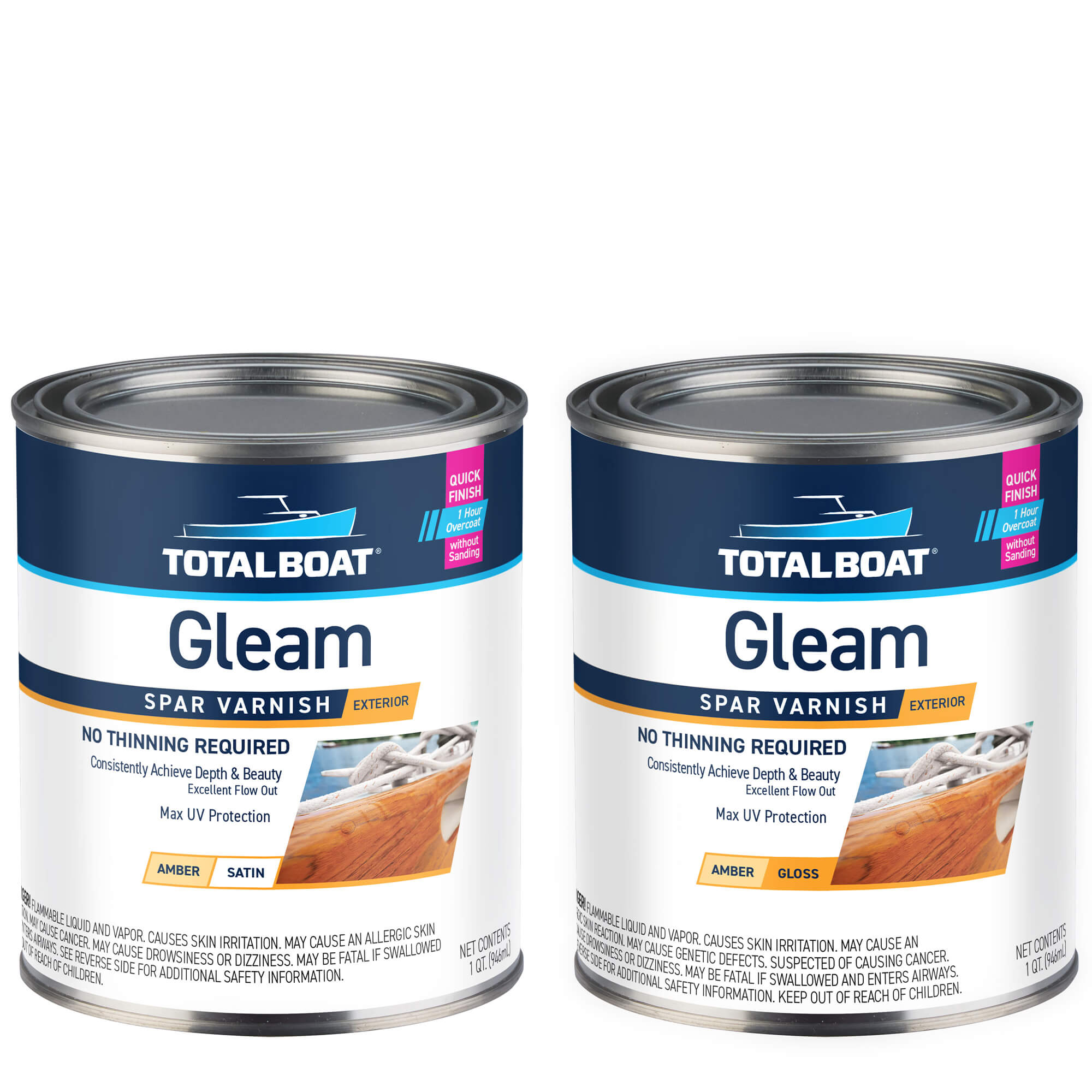 TotalBoat Gleam Satin and Gloss 2 quart kit