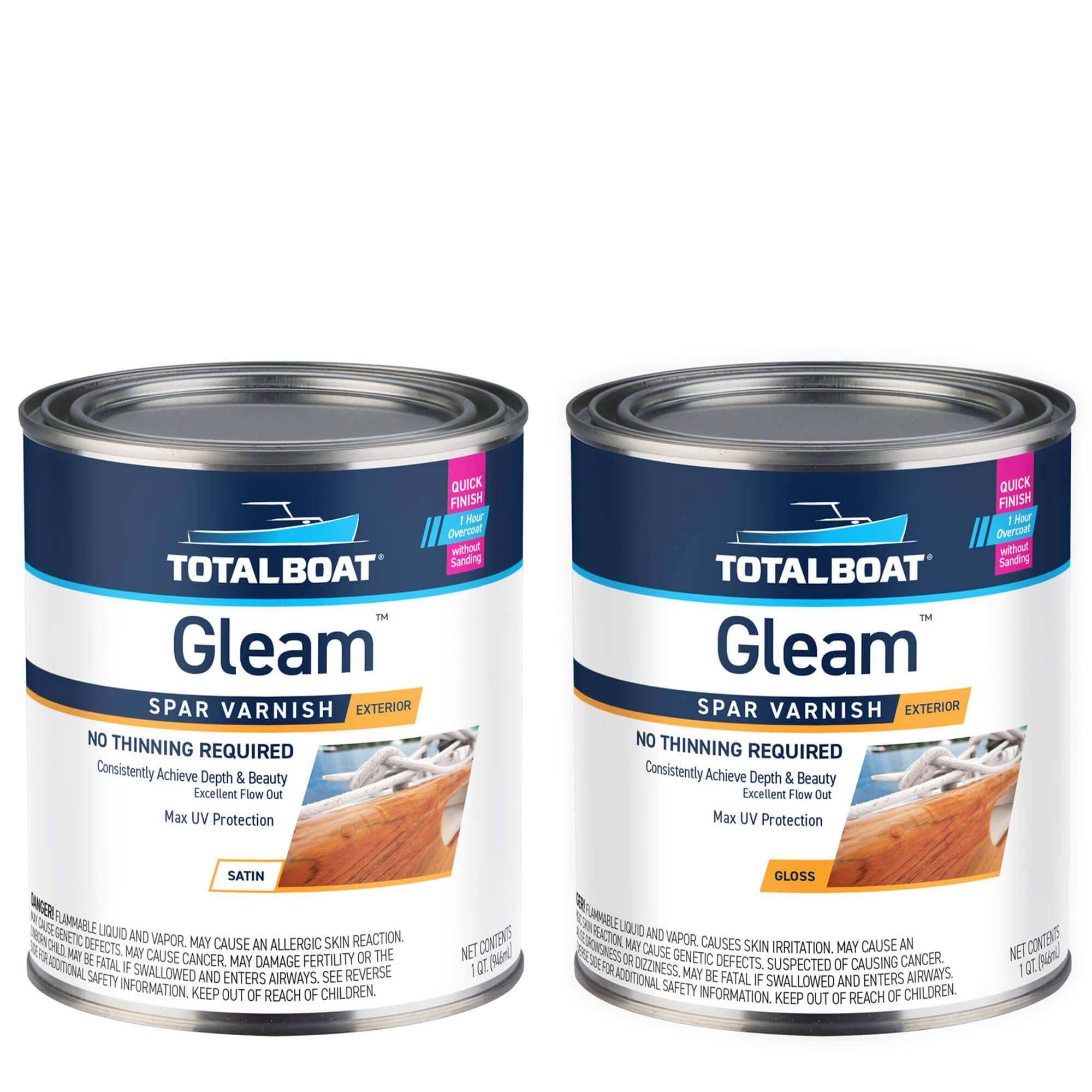 TotalBoat Gleam Satin & Gloss 2-Quart Kit