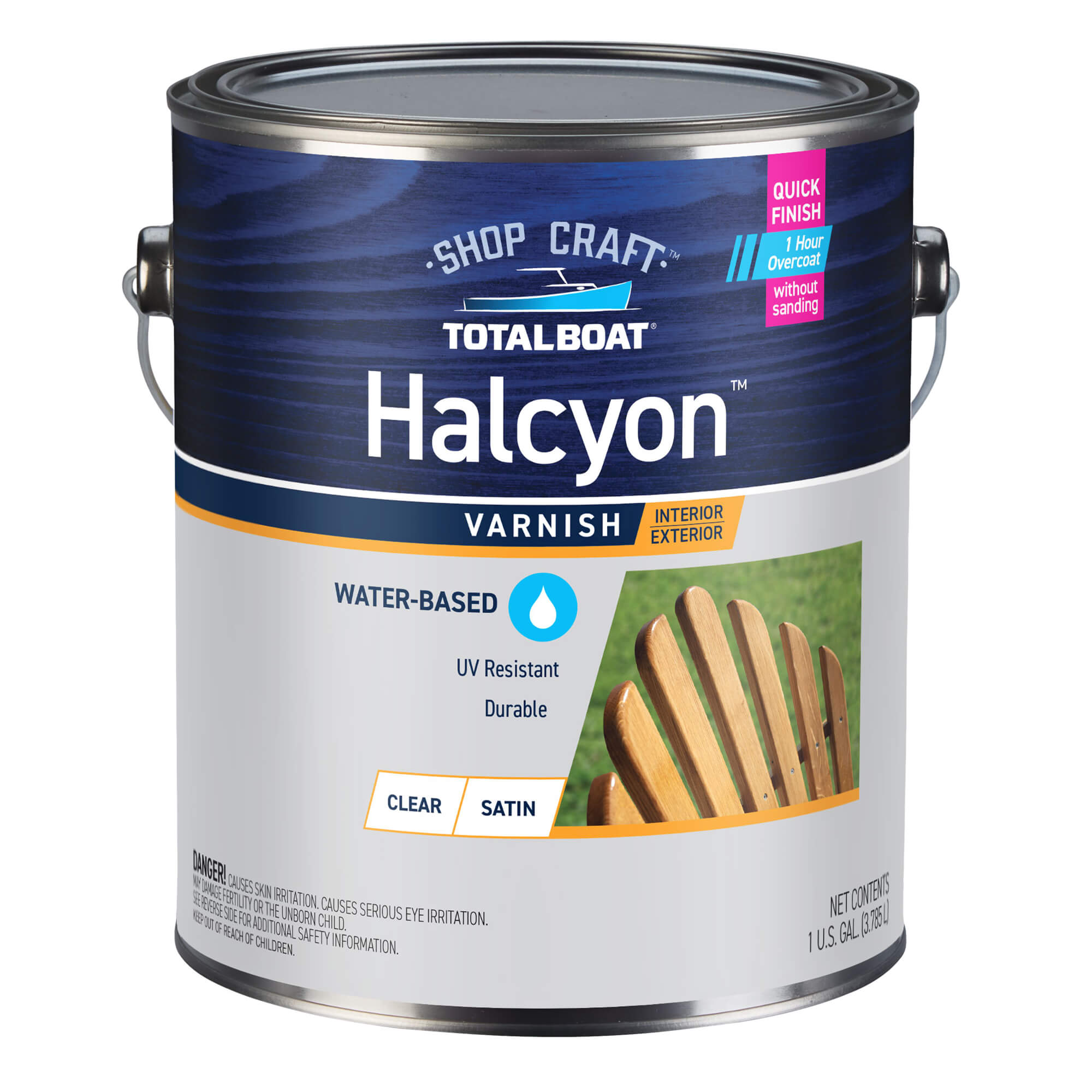 TotalBoat Halcyon Clear Satin Varnish Gallon