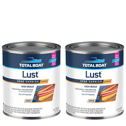 TotalBoat Lust Varnish - Matte 2-Quart Kit