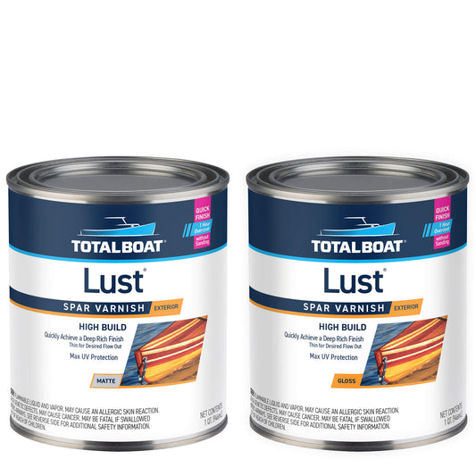 TotalBoat Lust Varnish - Matte & Gloss 2-Quart Kit