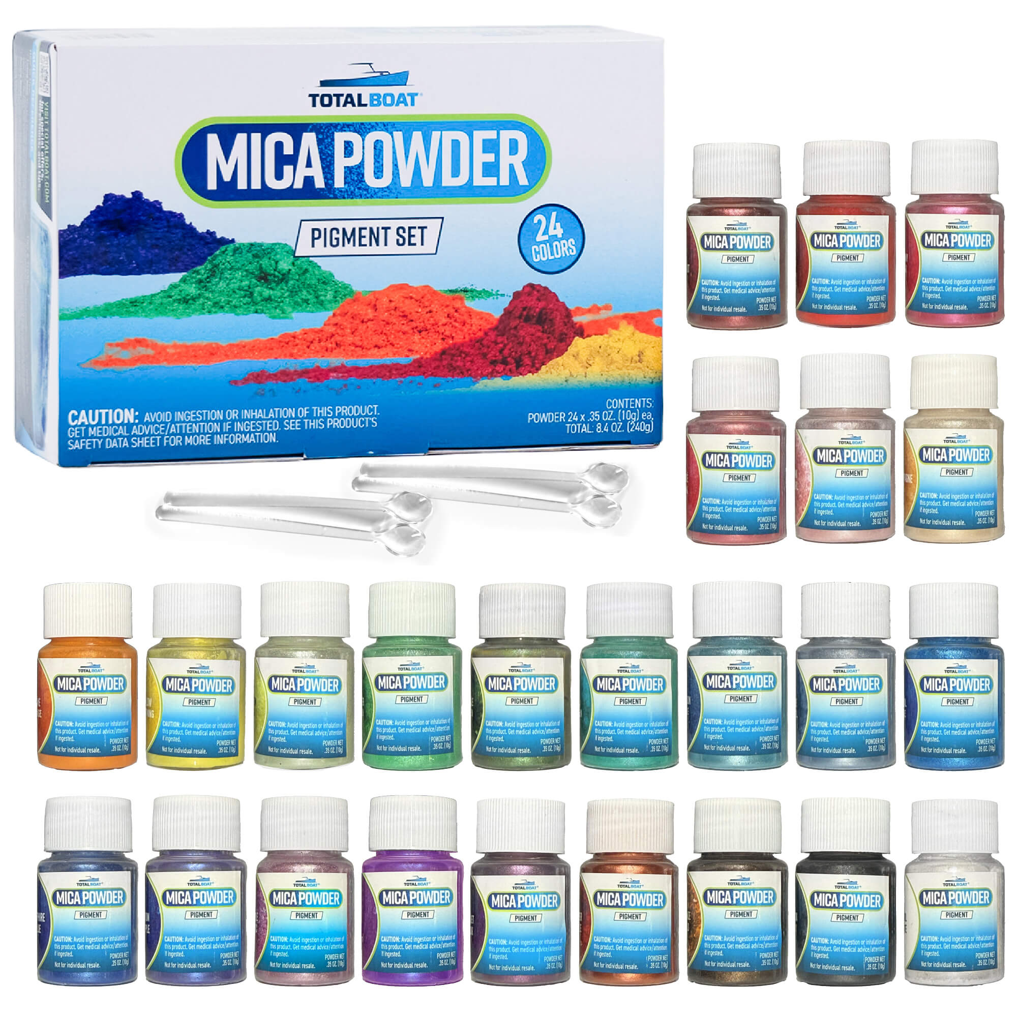 TotalBoat Mica Powder Pigment Set