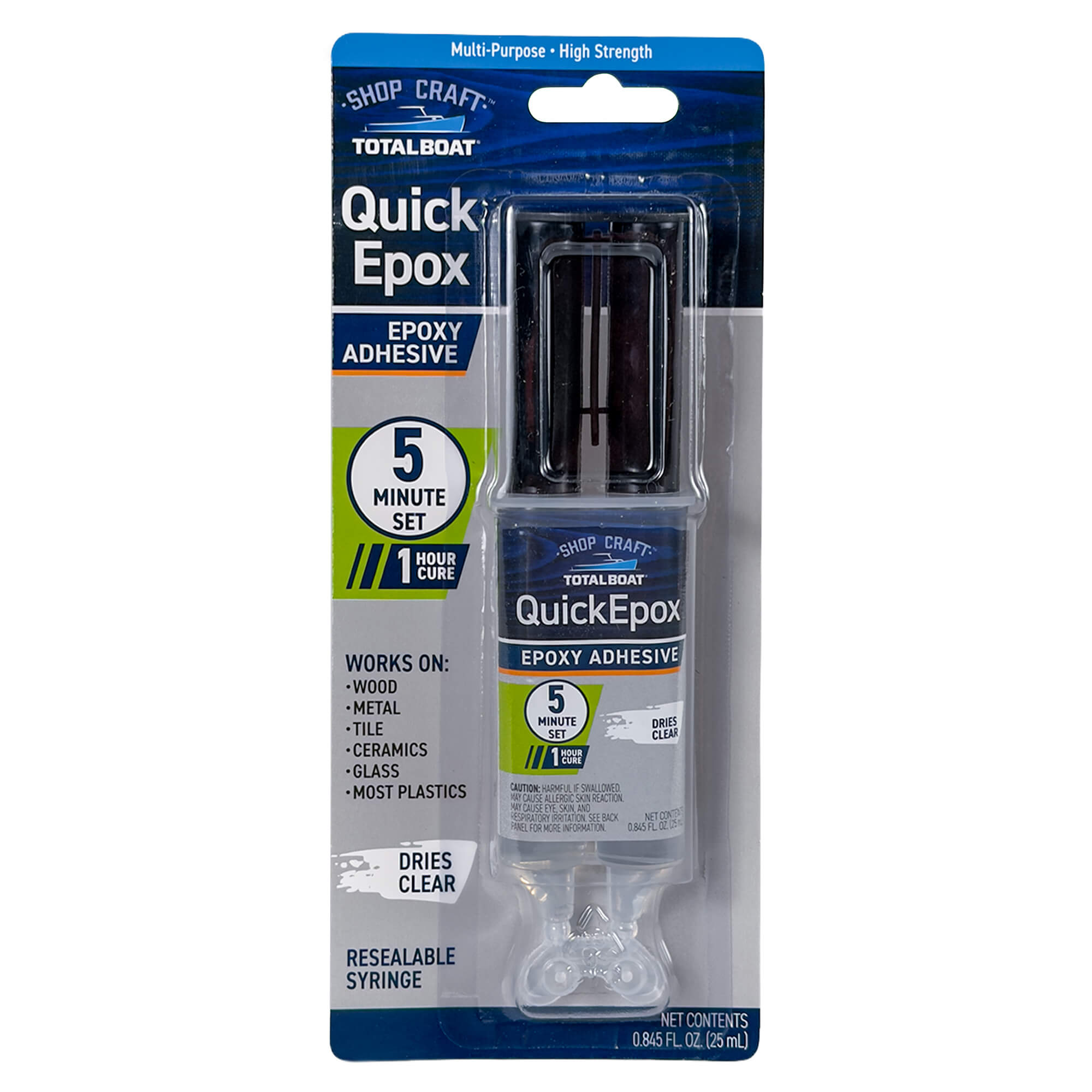 TotalBoat QuickEpox Clear 5-Minute Epoxy Glue