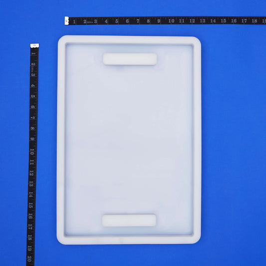 TotalBoat Large Silicone Mold - Rectangle with Handles, measured