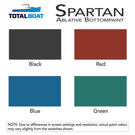 TotalBoat Spartan Multi-Season Antifouling Paint Color Chart