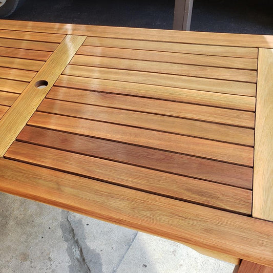 TotalBoat Teak Oil used on a table