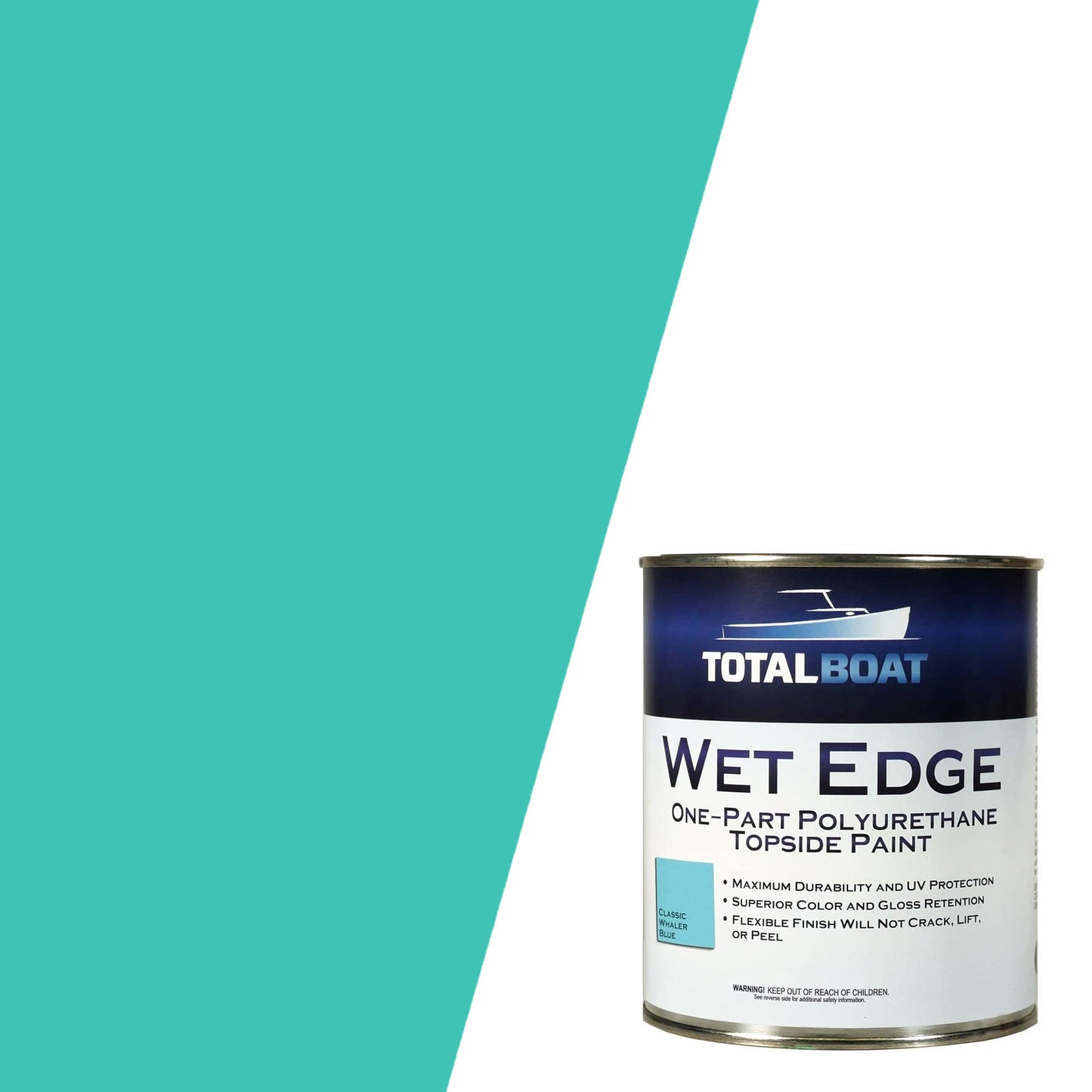 TotalBoat Wet Edge Topside Paint Classic Whaler Blue