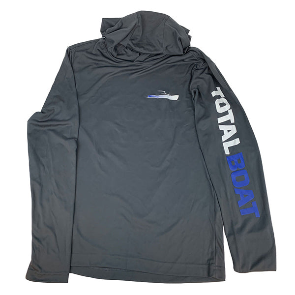 TotalBoat Hooded Long Sleeve Logo Pullover