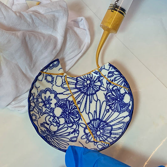 TotalBoat Kintsugi Epoxy Repair Project Kit in use