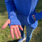 TotalBoat Hooded Logo Sleeve Wicking Fleece Sweatshirt ladies thumb slit cuff