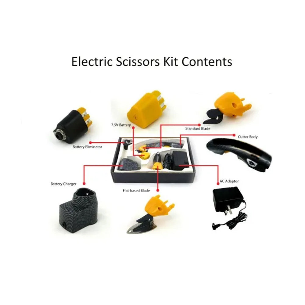 Electric Cordless Scissors Kit Contents