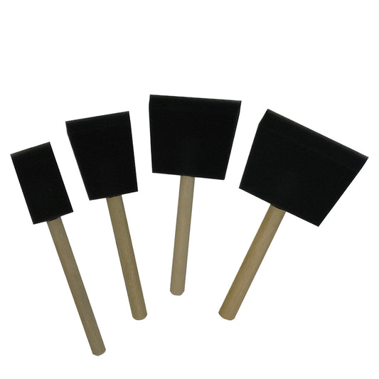 Beveled Rectangle Foam Brush: 1