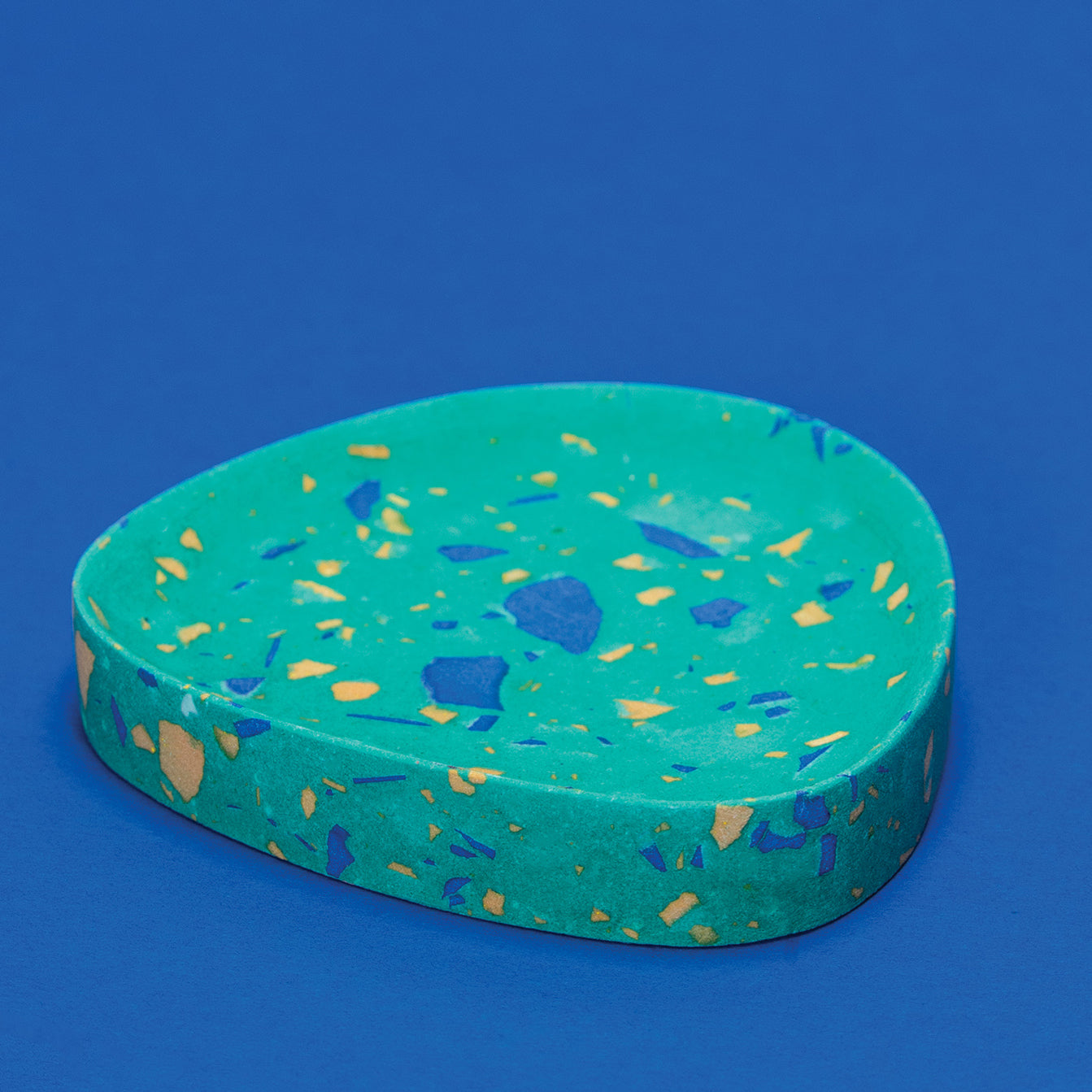 Razzo Pigment Kit green terrazzo modern coaster