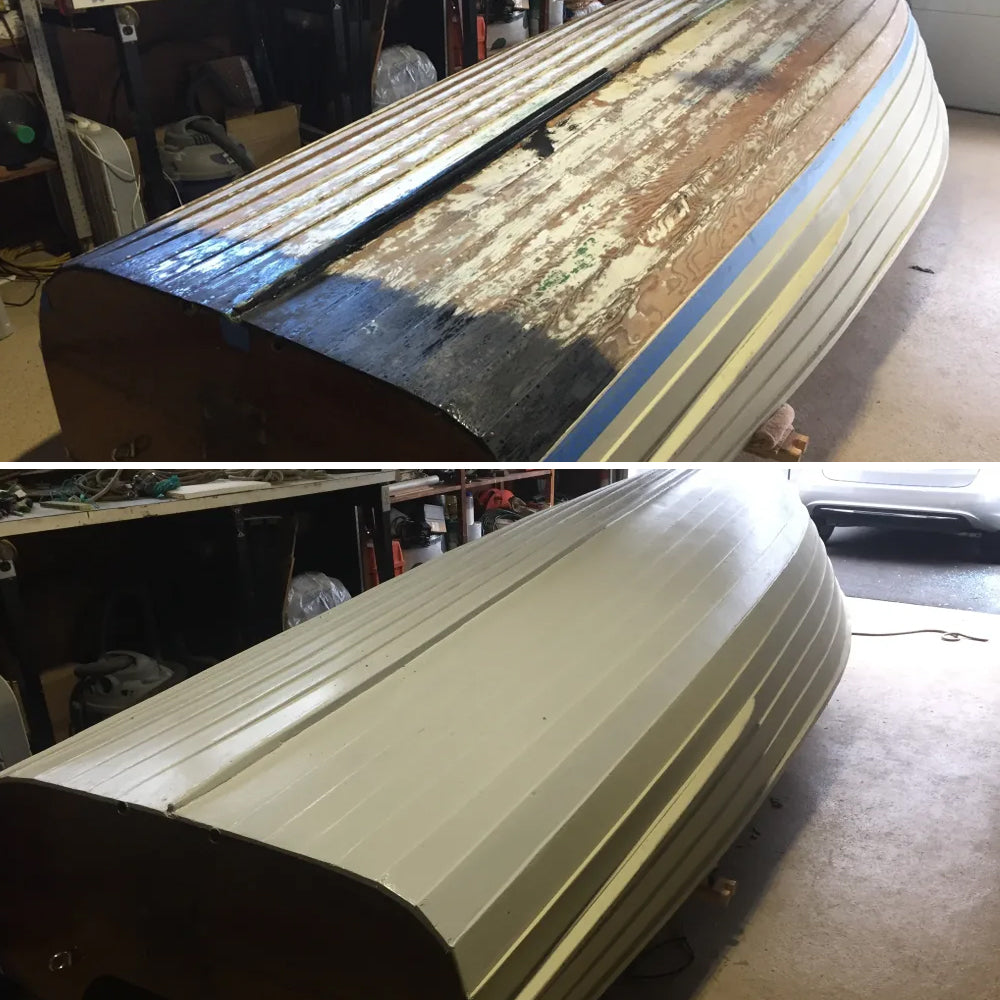 TotalBoat 2-Part Epoxy Primer Before and After