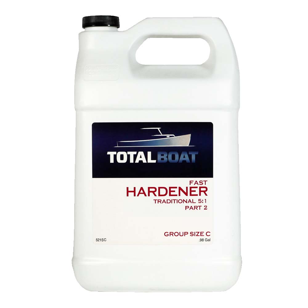 TotalBoat Traditional 5:1 Fast Hardener 127oz Group Size C for 4.5 Gallon Resin