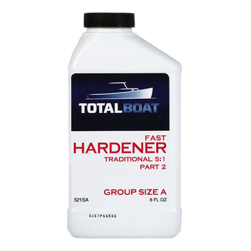 TotalBoat Traditional 5:1 Fast Hardener 6oz Group Size A for Quart Resin