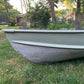 TotalBoat Aluminum Boat Topside Paint Army Green on an aluminum boat
