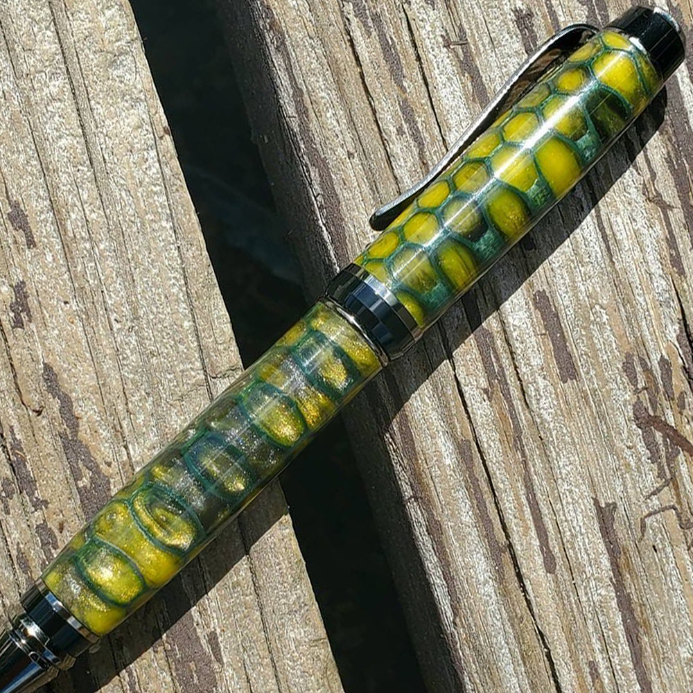 TotalBoat Cast N Turn Clear Urethane Casting and Turning Resin finished pen