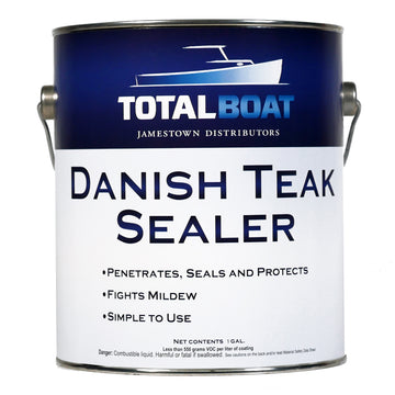 will yacht varnish seal plywood TotalBoat Danish Teak Sealer Gallon