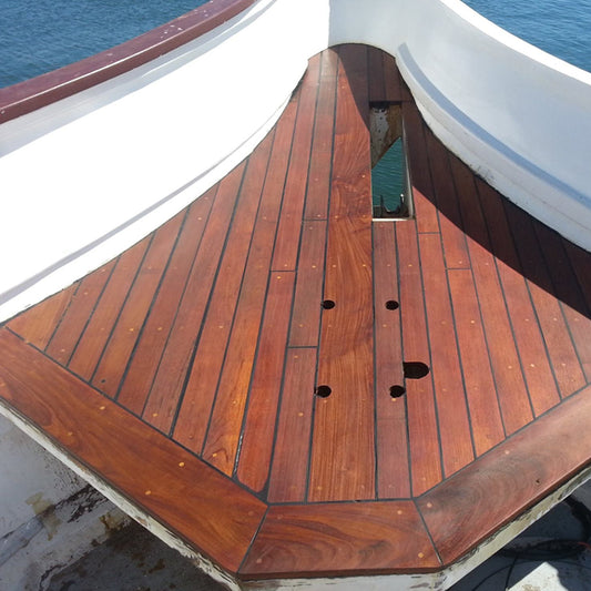 TotalBoat Danish Teak Sealer on a boat deck