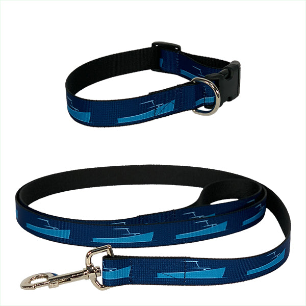 TotalBoat Flexible Nylon Web Dog Collar and Leash