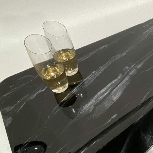 TotalBoat Epoxy Black Marble Effect Countertop Gallon Kit finished top