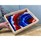 TotalBoat Epoxy Patriotic Serving Tray Mini Kit finished