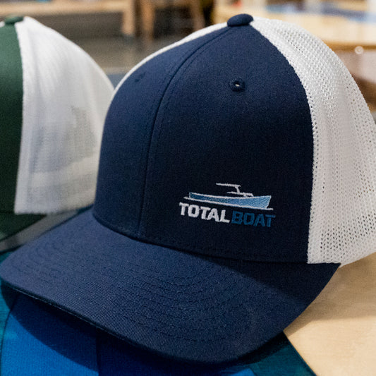 TotalBoat FlexFit Fitted Mesh Back Baseball Cap