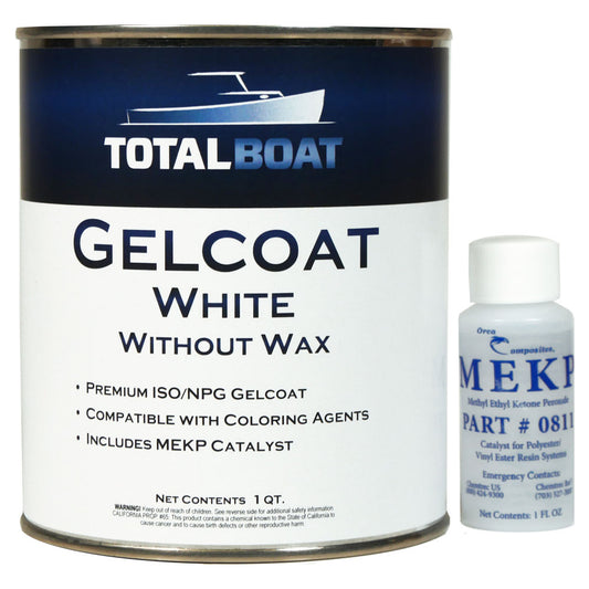 TotalBoat Gelcoat White No Wax Quart