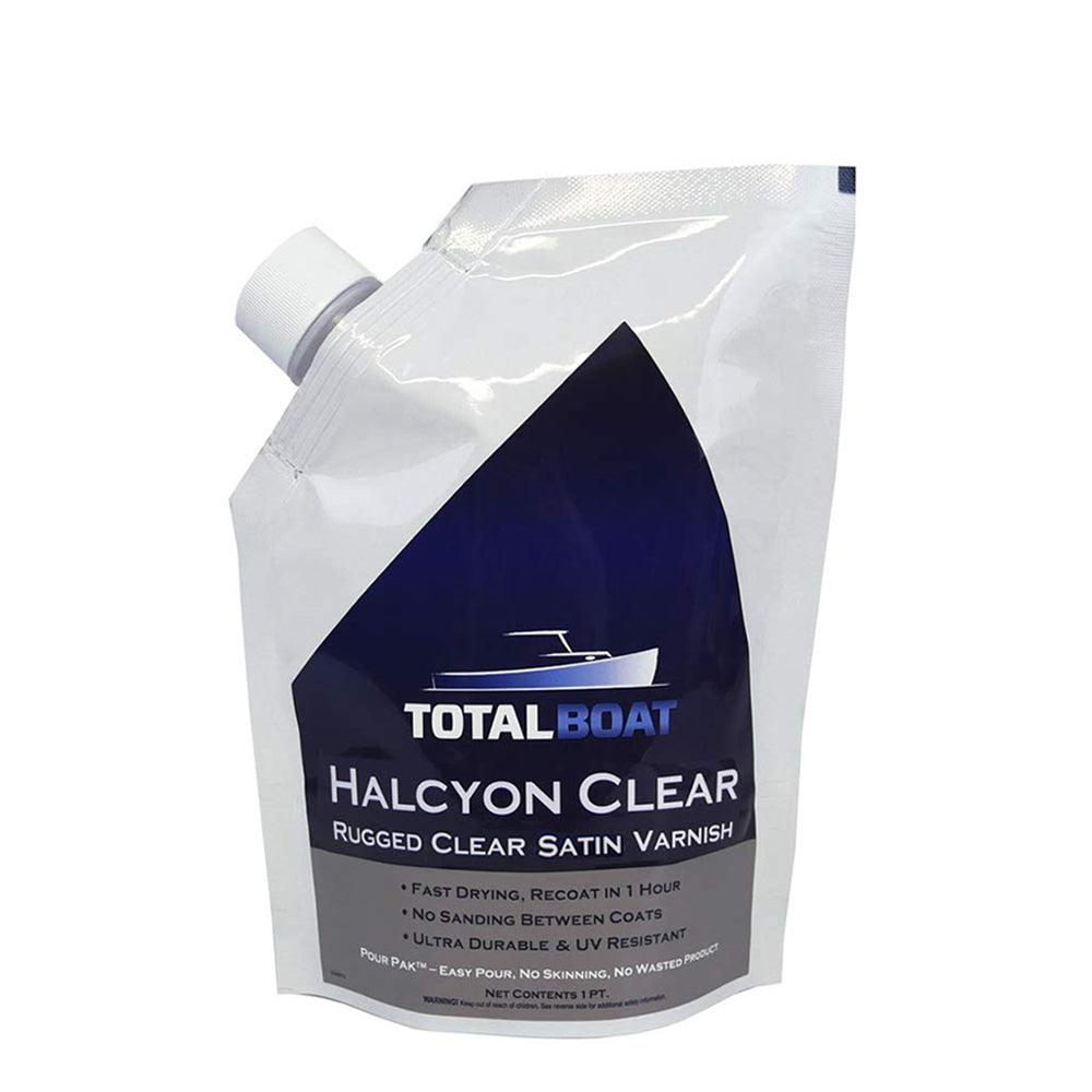 TotalBoat Halcyon Clear Satin Varnish Pint
