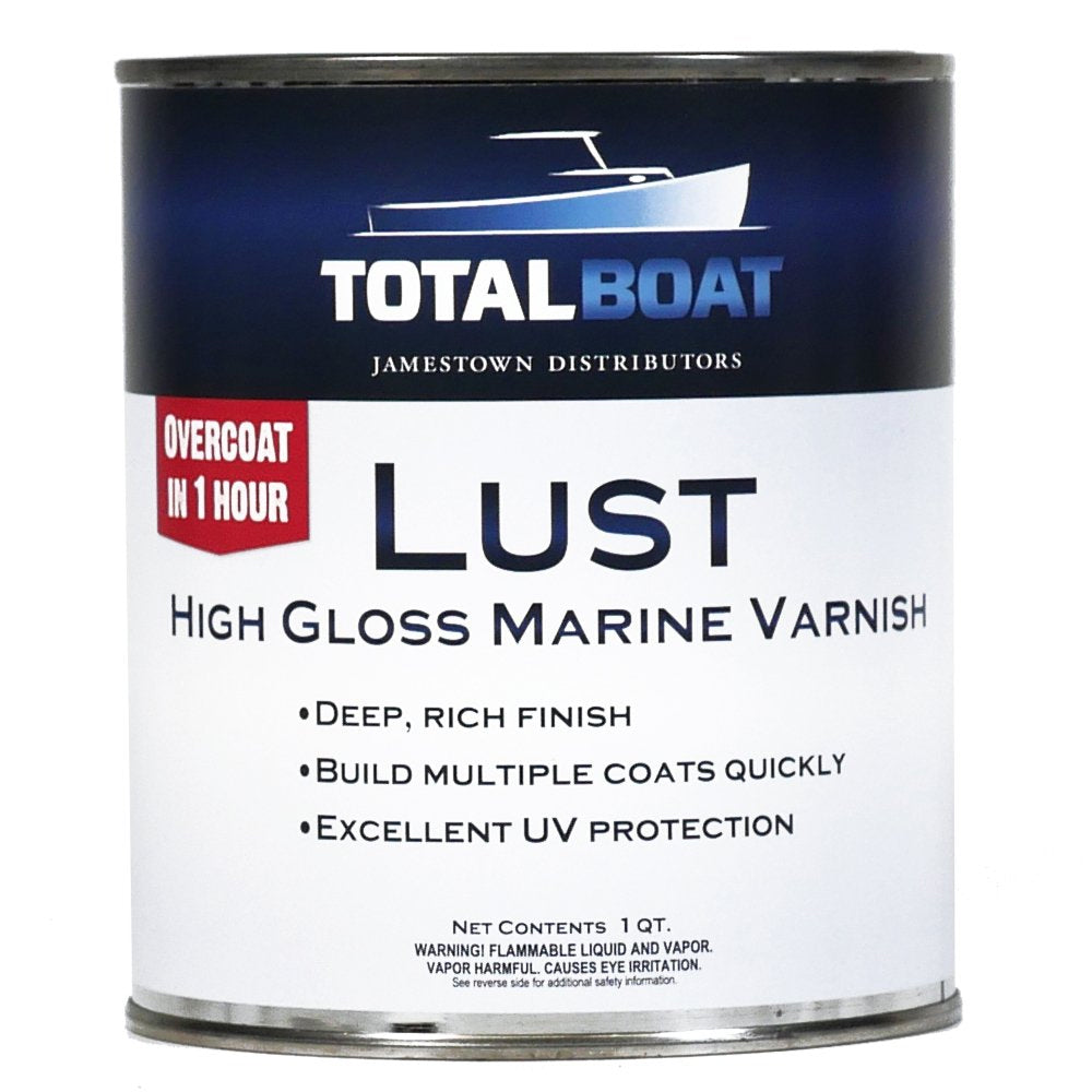 TotalBoat Lust Rapid Recoat Marine Spar Varnish