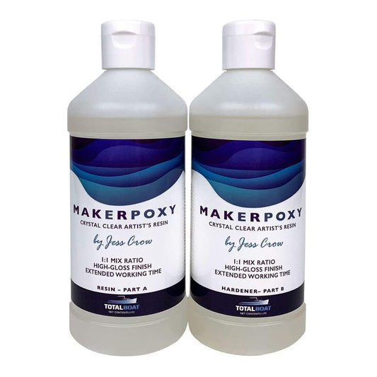 MakerPoxy Crystal Clear Artist’s Resin by Jess Crow - quart