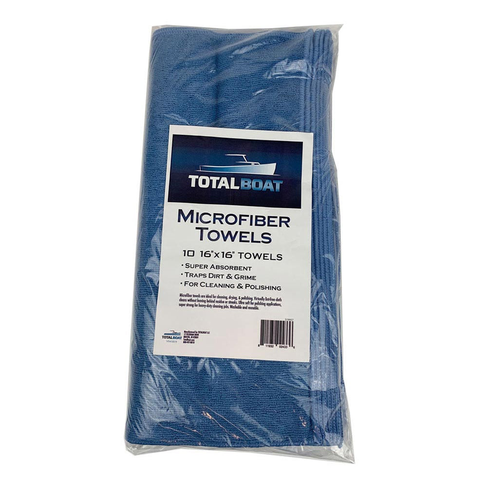 TotalBoat Microfiber Cleaning & Polishing Towels - Package