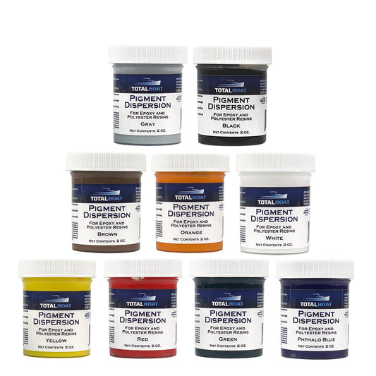 Epoxy Resin Pigment - 10 Color Liquid Epoxy Resin Color Concentrate - 2oz.  each