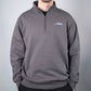 TotalBoat Quarter Zip Pullover Sweatshirt on a man