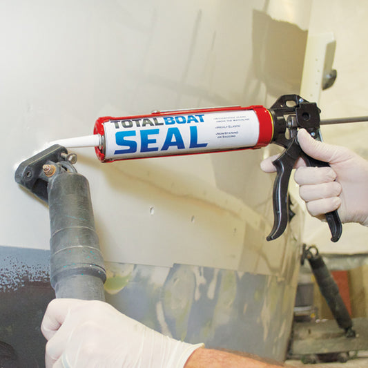 TotalBoat Seal being applied to a boat