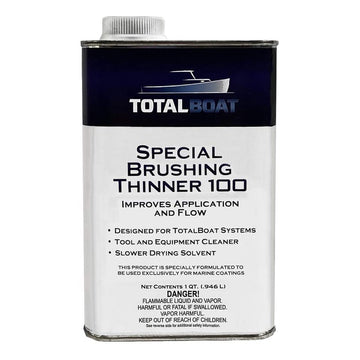 will yacht varnish seal plywood TotalBoat Special Brushing Thinner 100 Quart