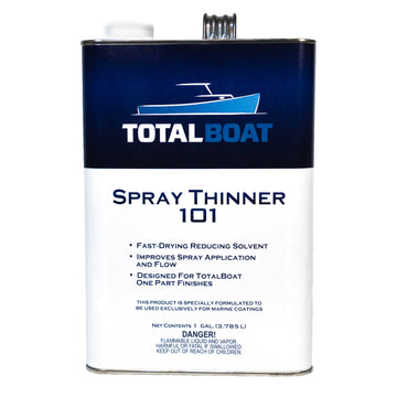 will yacht varnish seal plywood TotalBoat Spray Thinner 101 Gallon