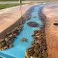 ThickSet Deep Pour Epoxy Resin used on an intricate river table