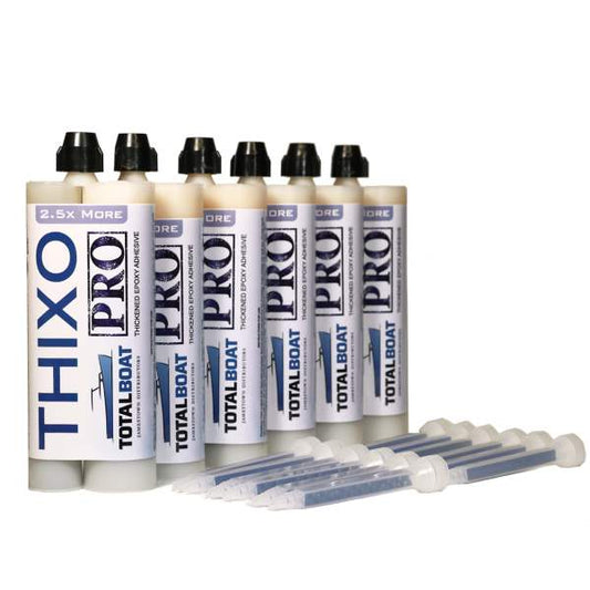 TotalBoat Thixo Pro 2:1 Epoxy System 6 450ml Cartridges and 12 Static Mixing Tips