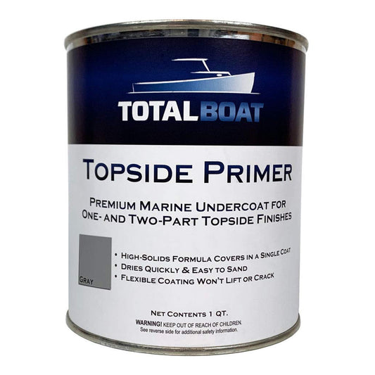 TotalBoat Premium Marine Topside Primer Gray Quart