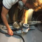 TotalBoat TotalBilge Epoxy Bilge Paint gray being worked in