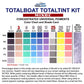 TotalBoat TotalTint Mixol Universal Pigments Kit color chart and shade card