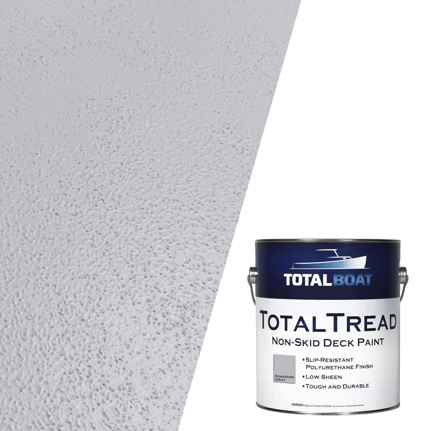 TotalBoat TotalTread Non-Skid Marine Deck Paint Kingston Gray Swatch
