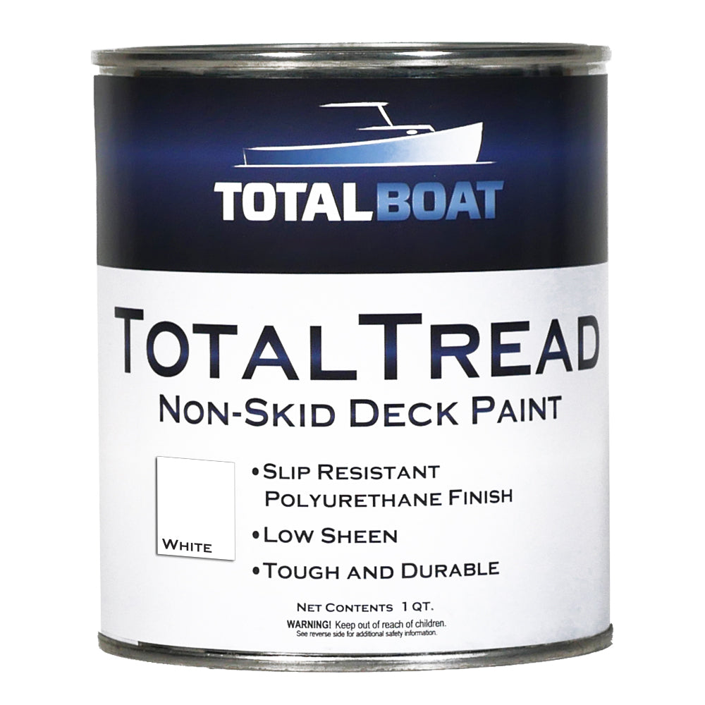 TotalBoat TotalTread Non-Skid Marine Deck Paint White Quart