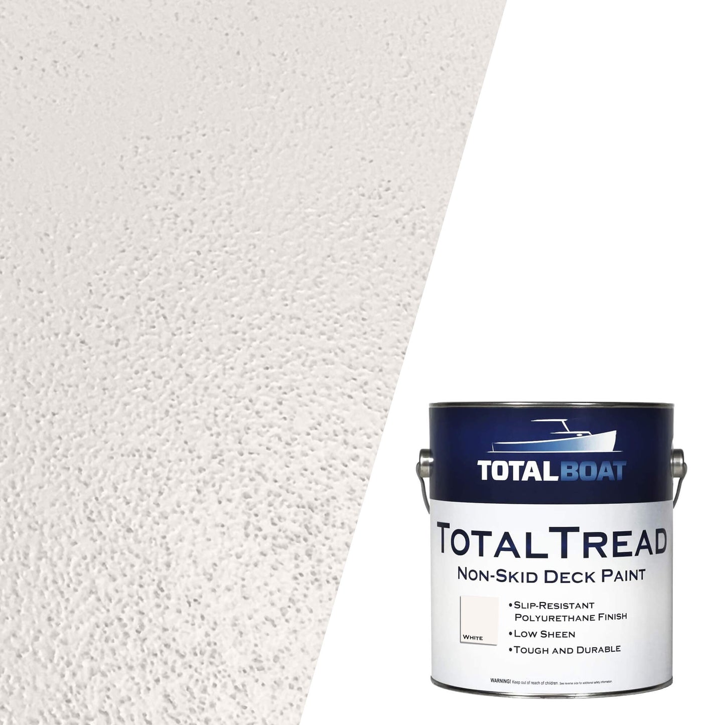 TotalBoat TotalTread Non-Skid Marine Deck Paint White Swatch