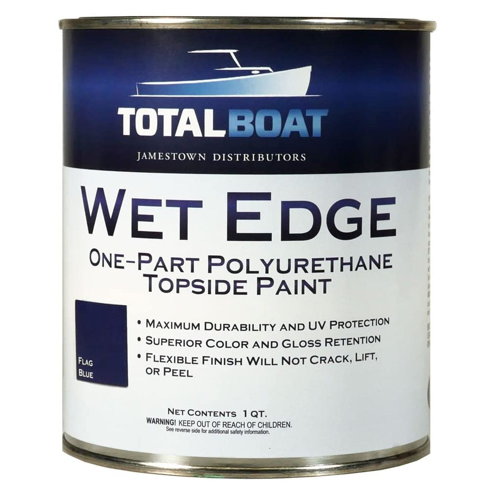 TotalBoat Wet Edge Topside Paint Flag Blue Quart