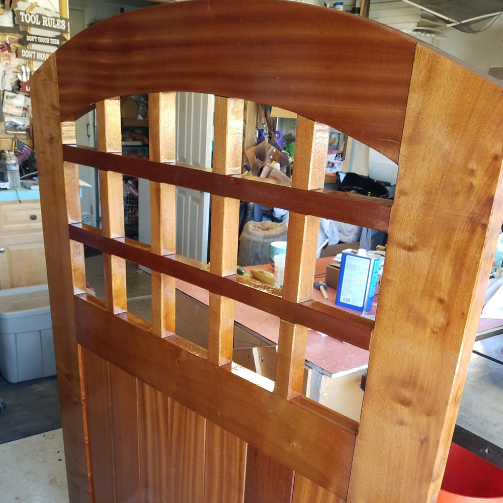 TotalBoat Wood Sealer Varnish Primer on a finished door